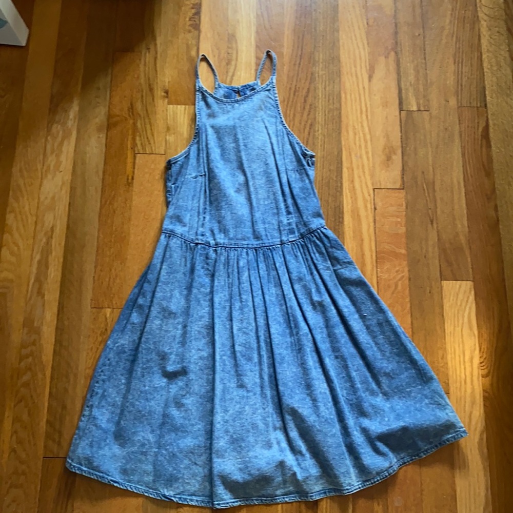 Denim sleeveless dress
